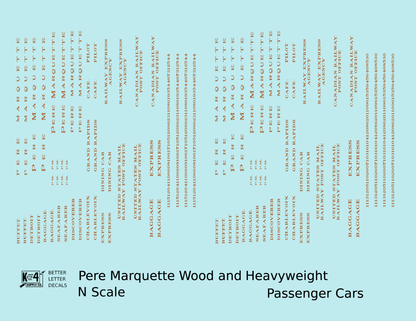 Pere Marquette Heavyweight Passenger Car Bronze Gold