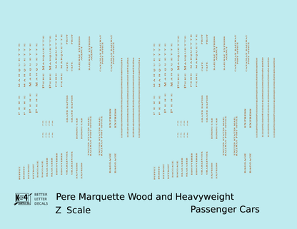 Pere Marquette Heavyweight Passenger Car Bronze Gold