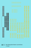 Pere Marquette Steam Locomotive Dulux Gold  - Decal - Choose Scale