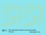 Pere Marquette Heavyweight Passenger Cars Dulux Gold  - Decal - Choose Scale