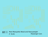Pere Marquette Heavyweight Passenger Cars Dulux Gold  - Decal - Choose Scale
