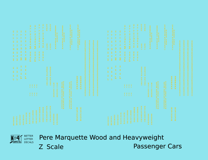 Pere Marquette Heavyweight Passenger Cars Dulux Gold