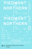Piedmont & Northern 50 Ft PS1 Boxcar White  - Decal Sheet