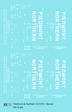 Piedmont & Northern 50 Ft PS1 Boxcar White  - Decal - Choose Scale