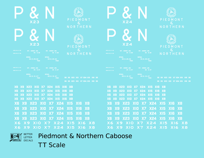 Piedmont and Northern Caboose White