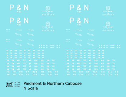 Piedmont and Northern Caboose White