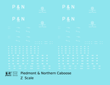 Piedmont and Northern Caboose White