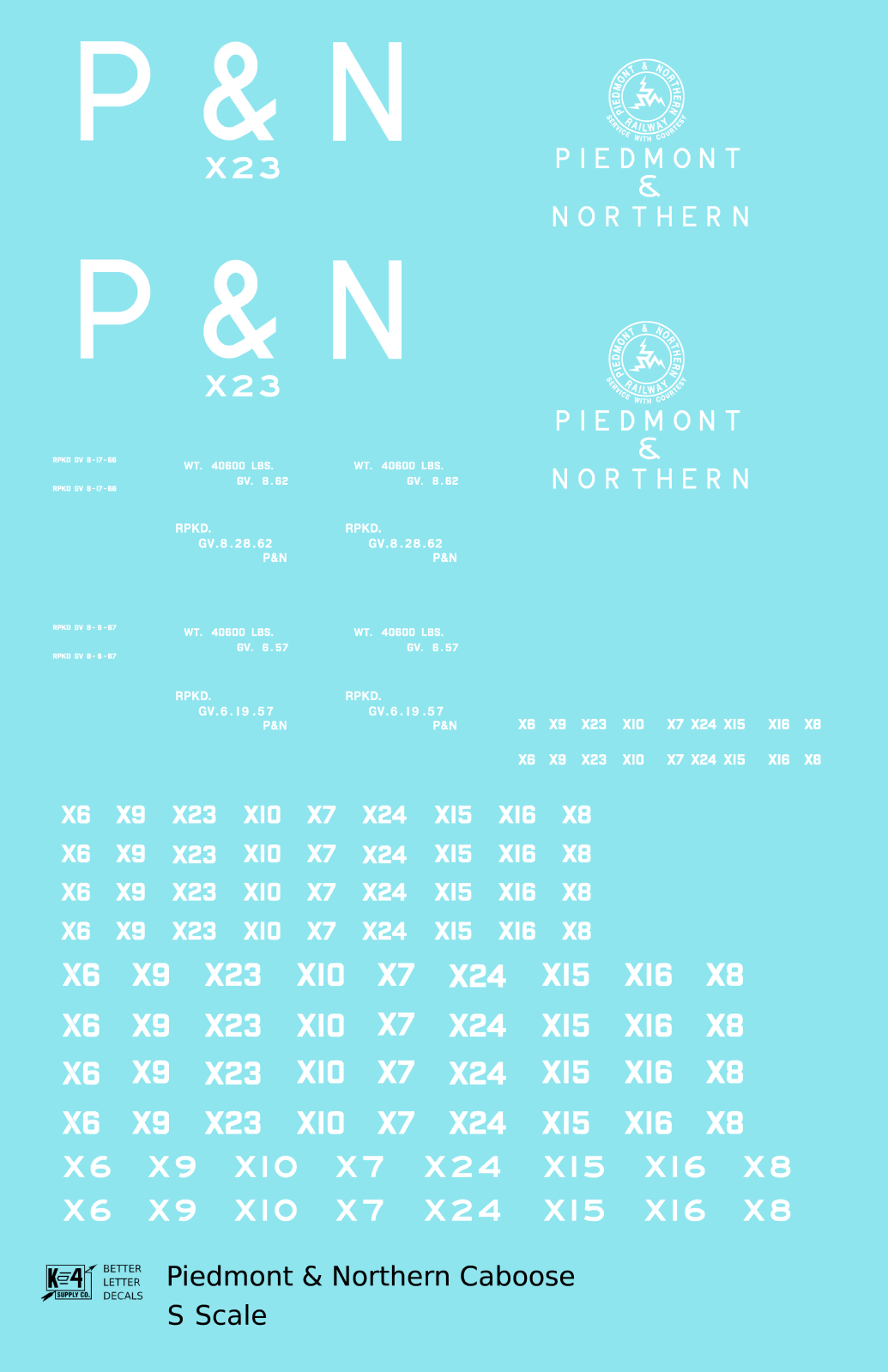 Piedmont and Northern Caboose White