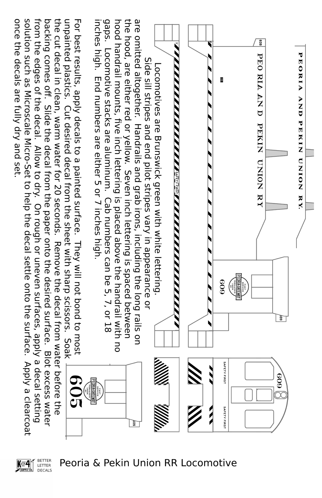 Peoria and Pekin Union Diesel Locomotive White