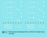 Pennsylvania Railroad G41 and G41A Coil Steel Car White
