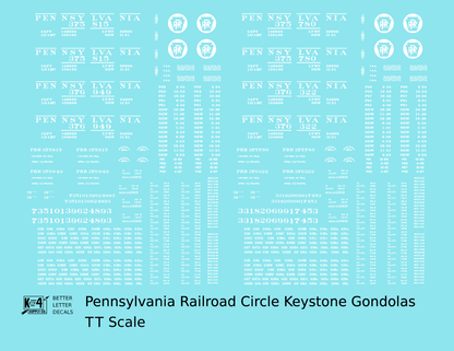 Pennsylvania Railroad Gondola White Circle Keystone