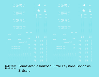 Pennsylvania Railroad Gondola White Circle Keystone