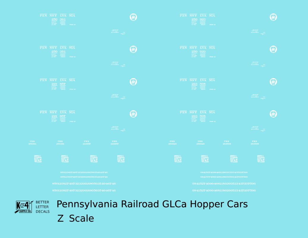 Pennsylvania Railroad GLCa Twin Hopper Car Coal Goes To War