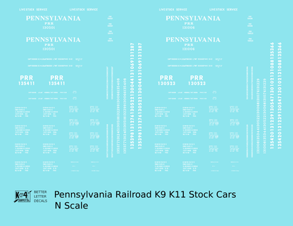 Pennsylvania Railroad K9, K11 Stock Car White