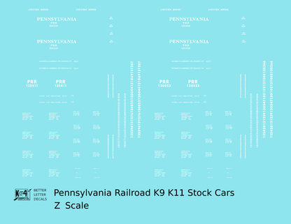 Pennsylvania Railroad K9, K11 Stock Car White