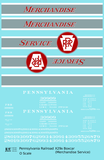 Pennsylvania Railroad 40 Ft Merchandise Service Boxcar Red ,Silver and White