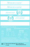 Pennsylvania Railroad 40 Ft Merchandise Service Boxcar White All White