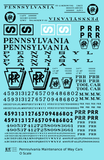Pennsylvania Railroad PRR MOW Maintenance Of Way Cars Black