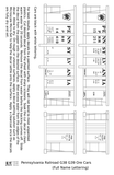 Pennsylvania Railroad G38 G39 Ore Car White Full Name