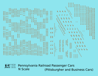 Pennsylvania Railroad Pittsburgher, Business Passenger Cars Bronze Gold
