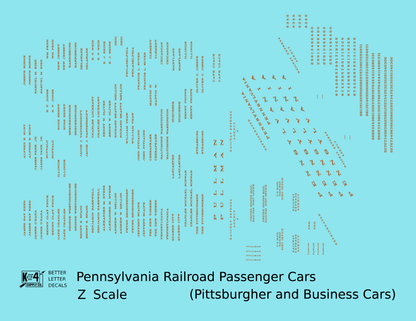 Pennsylvania Railroad Pittsburgher, Business Passenger Cars Bronze Gold