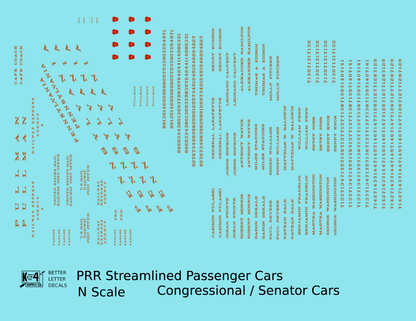 Pennsylvania Railroad Senator Congressional Passenger Car Bronze Gold and Red