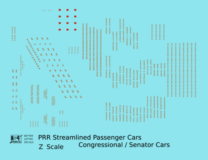 Pennsylvania Railroad Senator Congressional Passenger Car Bronze Gold and Red
