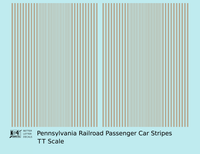 Pennsylvania Railroad Passenger Car Stripes  Bronze Gold  - Decal - Choose Scale