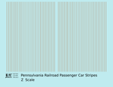 Pennsylvania Railroad Passenger Car Stripes  Bronze Gold  - Decal - Choose Scale