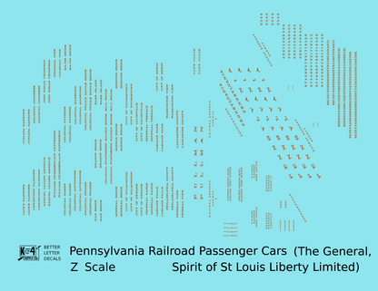 Pennsylvania Railroad Spirit Of St Louis, General, Liberty Ltd Passenger Cars Bronze Gold