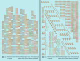 Pennsylvania Railroad Spirit Of St Louis, General, Liberty Ltd Passenger Cars Bronze Gold  - Decal - Choose Scale