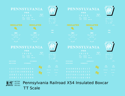 Pennsylvania PRR X54 40 Ft Insulated Boxcar Shadow Herald