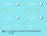 Pennsylvania PRR X54 40 Ft Insulated Boxcar Shadow Herald