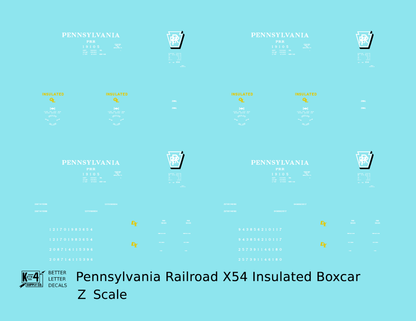 Pennsylvania PRR X54 40 Ft Insulated Boxcar Shadow Herald