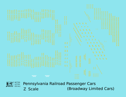 Pennsylvania Railroad Broadway Ltd Passenger Car Dulux Gold