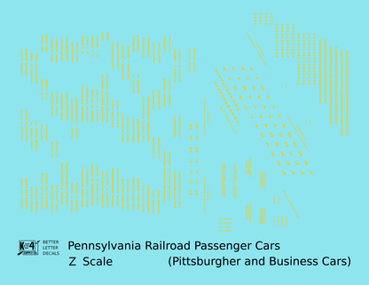 Pennsylvania Railroad Pittsburgher, Business Passenger Cars Dulux Gold