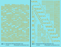 Pennsylvania Railroad Pittsburgher, Business Passenger Cars Dulux Gold  - Decal - Choose Scale