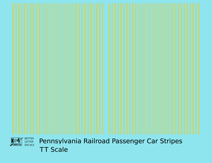 Pennsylvania Railroad Passenger Car Stripes  Dulux Gold