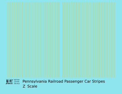 Pennsylvania Railroad Passenger Car Stripes  Dulux Gold