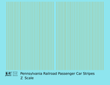 Pennsylvania Railroad Passenger Car Stripes  Dulux Gold  - Decal - Choose Scale