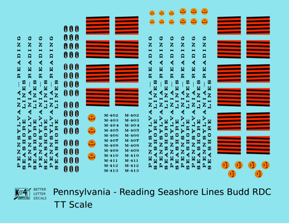 Pennsylvania Reading Seashore Lines PRSL Budd RDC Rail Diesel Car Black