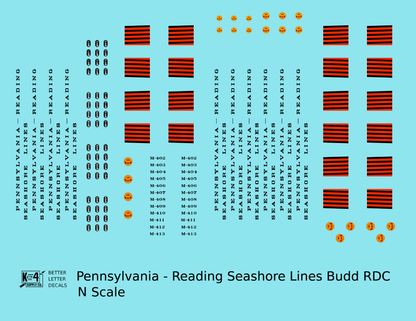Pennsylvania Reading Seashore Lines PRSL Budd RDC Rail Diesel Car Black