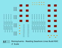 Pennsylvania Reading Seashore Lines PRSL Budd RDC Rail Diesel Car Black  - Decal - Choose Scale