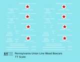 Pennsylvania Union Line Early Wood Boxcar White