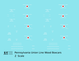 Pennsylvania Union Line Early Wood Boxcar White