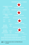 Pennsylvania Union Line Early Wood Boxcar White