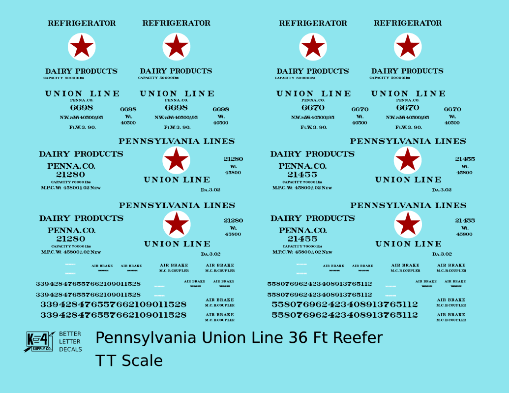 Pennsylvania Union Line Wood Ice Reefer Black