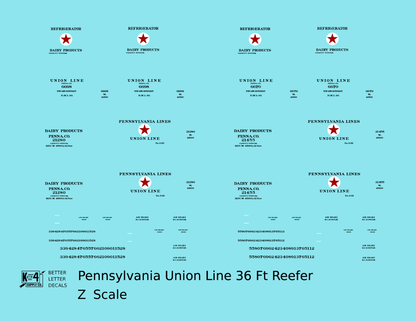 Pennsylvania Union Line Wood Ice Reefer Black
