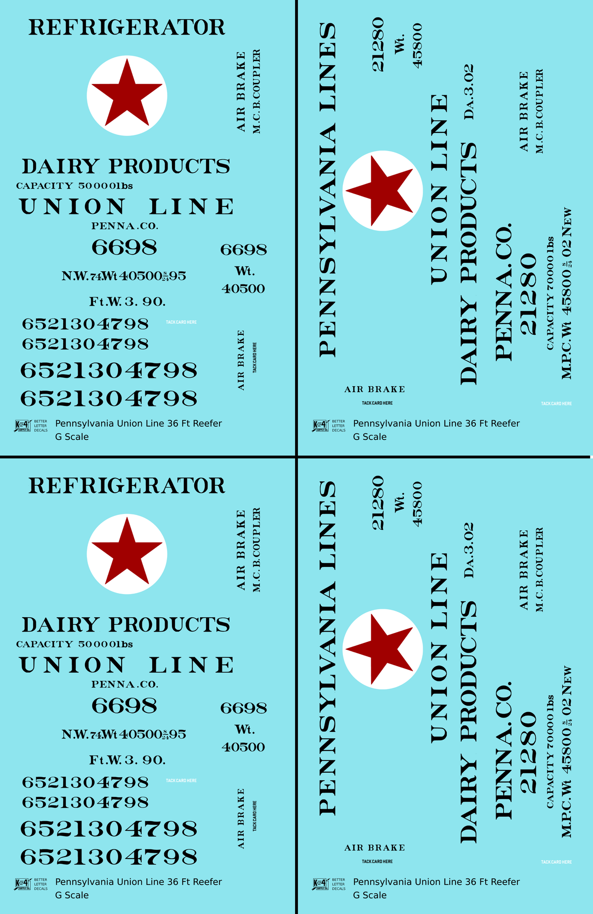 Pennsylvania Union Line Wood Ice Reefer Black