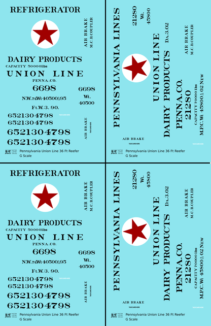 Pennsylvania Union Line Wood Ice Reefer Black